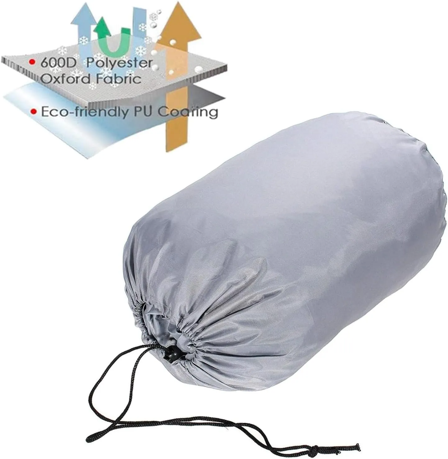 600D Marine Grade Boat Cover, Heavy Duty Polyester Waterproof UV Resistant, Durable and Tear Proof, for V-Hull, TRI-Hull, Runabout Boat, Pro-Style Bass Boats