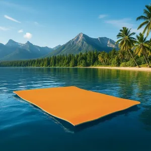 6'/9'/12’ Floating Mats, XPE Foam Water Mat with Unlimited Fun, Suitable for Adult and Pets or Multiple Users, Floating Lily Pad for Water Recreation on Pool, Beach, Ocean, Lake