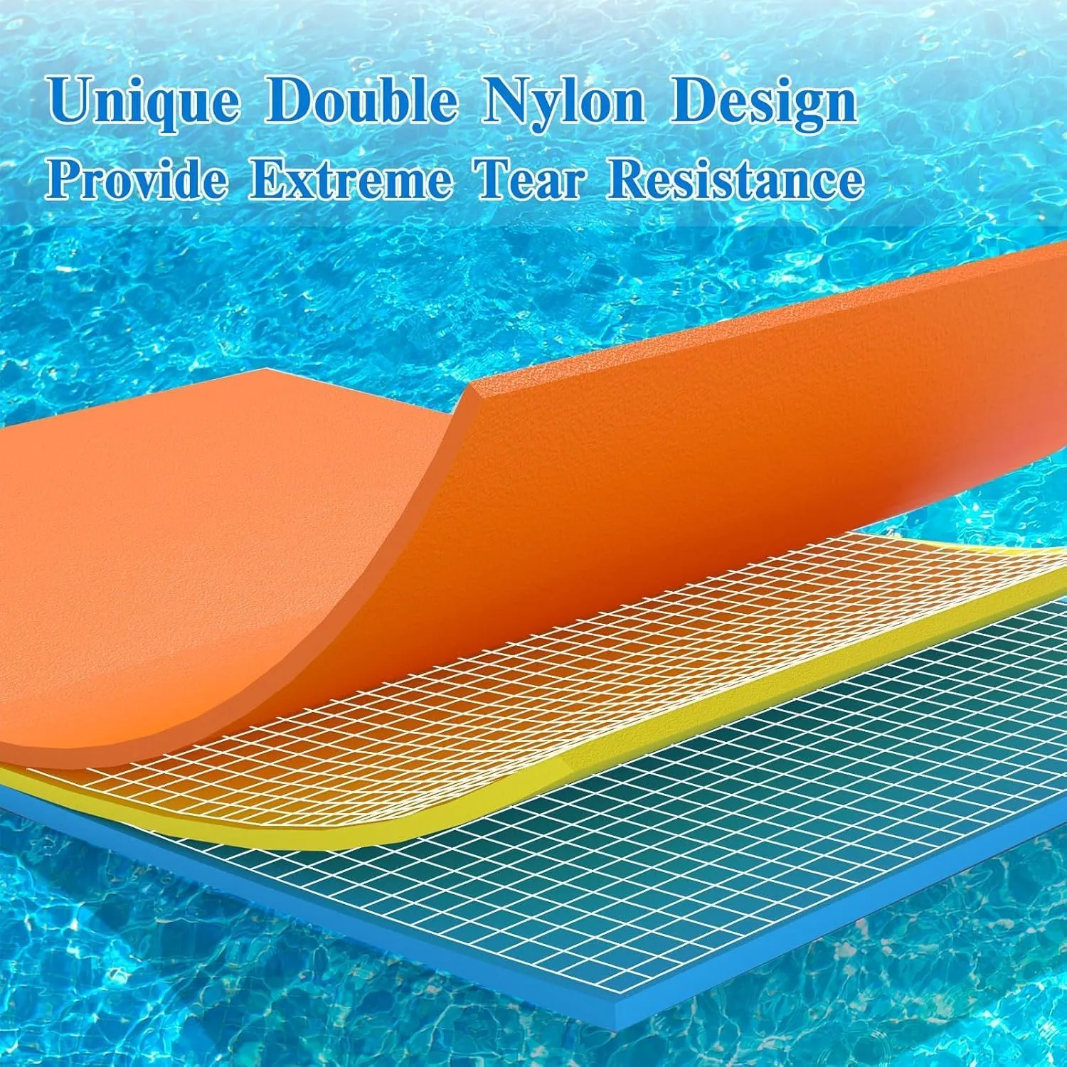 6'/9'/12’ Floating Mats, XPE Foam Water Mat with Unlimited Fun, Suitable for Adult and Pets or Multiple Users, Floating Lily Pad for Water Recreation on Pool, Beach, Ocean, Lake