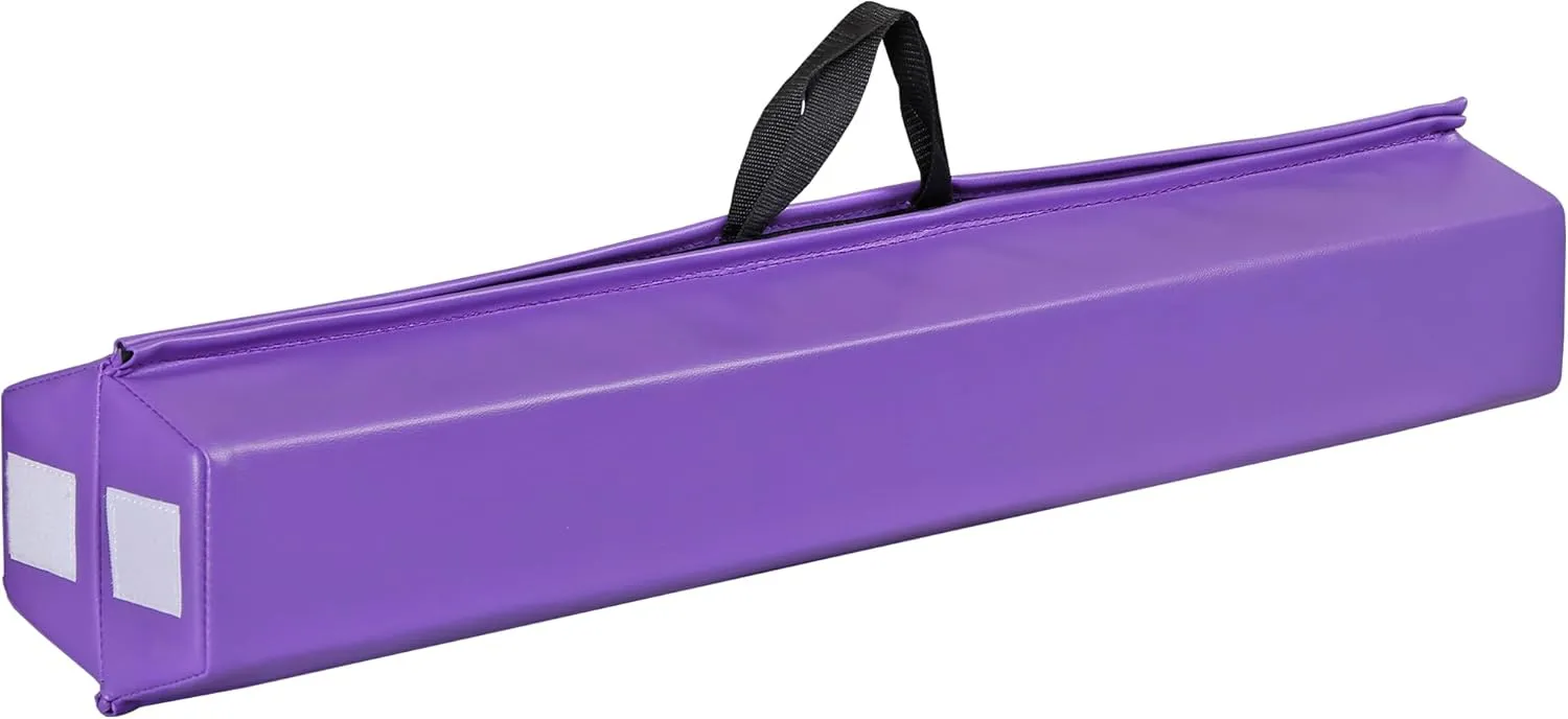 6FT/9FT Balance Beam Folding Gymnastics Beam Extra Firm Foam Anti-Slip Bottom Equipment for Floor Home Training, Kids, Adults
