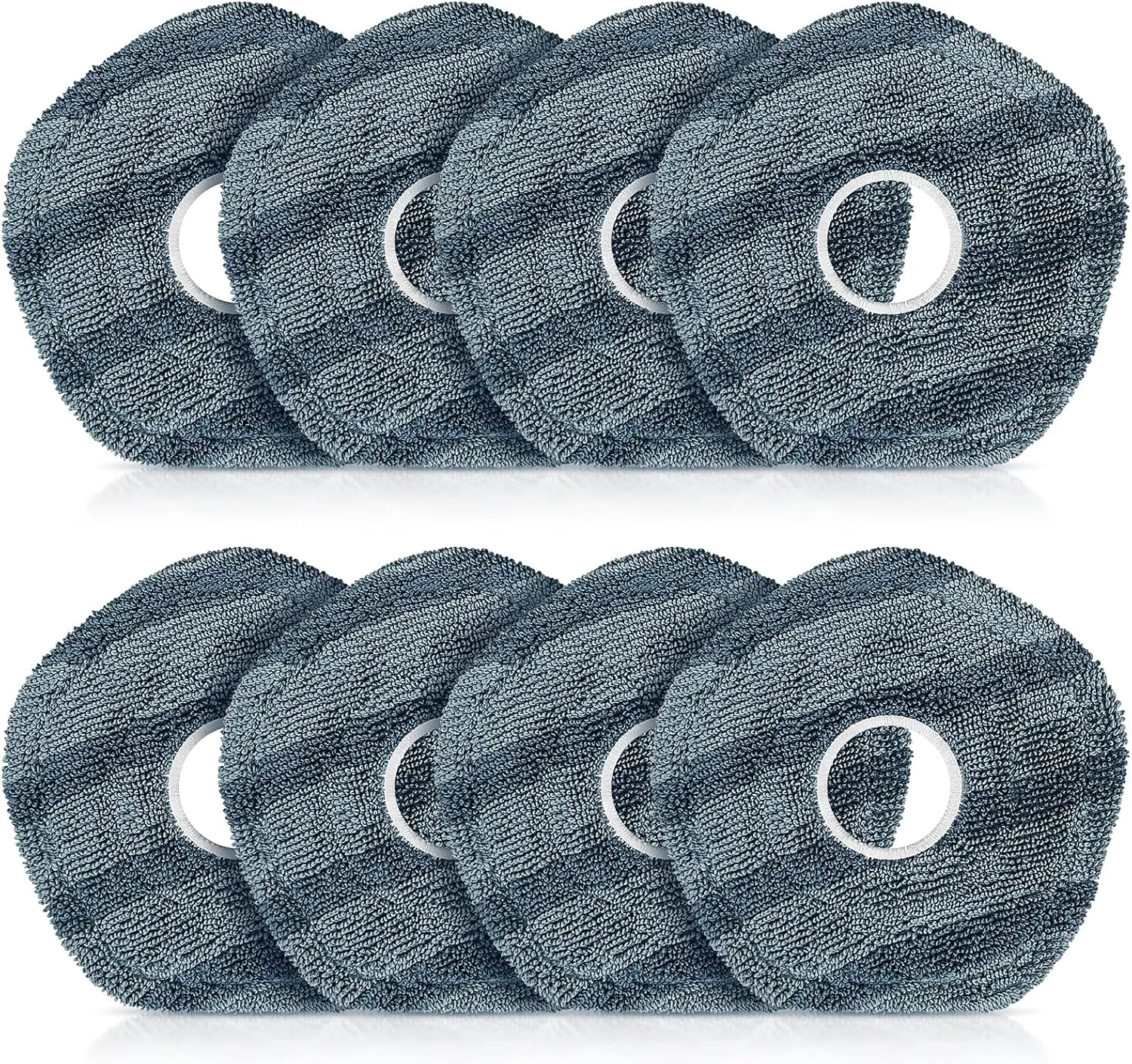 8 Pack Mop Pads Compatible with eufy X10 Pro Omni / X9 Pro Robot Vacuum Cleaner, Spin Cleaning Pads Replacement Accessories Set