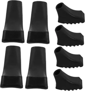 8-Pack Trekking Pole Foot Covers Nonslip Hiking Stick Tips for Walking Sticks Hiking Trekking Camping