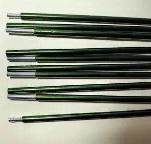 8.5mm 370cm /12.13ft Aluminum Tent Pole Replacement Olive Outdoor Camping Equipment Aluminum Alloy Tent Rod 1-2 Person Spare Tent Accessories Tent Support Accessories