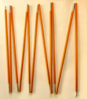 8.5mm 405cm /13.28ft Aluminum Tent Pole Replacement Outdoor Camping Equipment Tent Rod 1-2 Person Spare Tent Accessories Tent Support Accessories