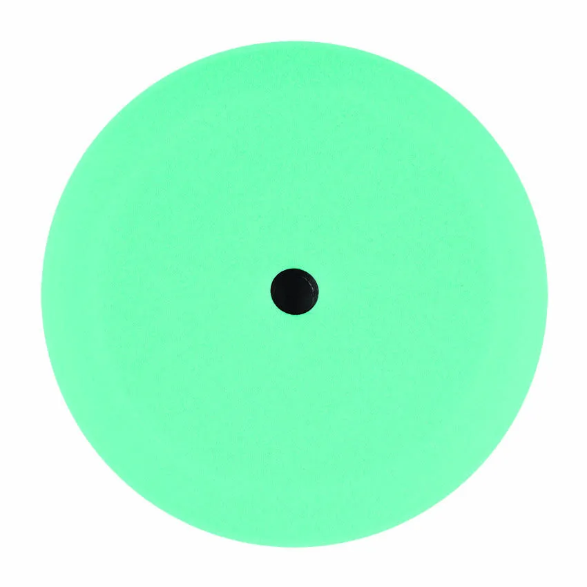 9" US Green Polishing Foam Grip Pad™ with Center Tee, Contour Edge
