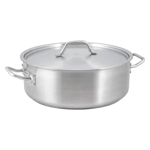 Adcraft BRSS-20 Brazier 20 Qt W/Cover, Stainless Steel