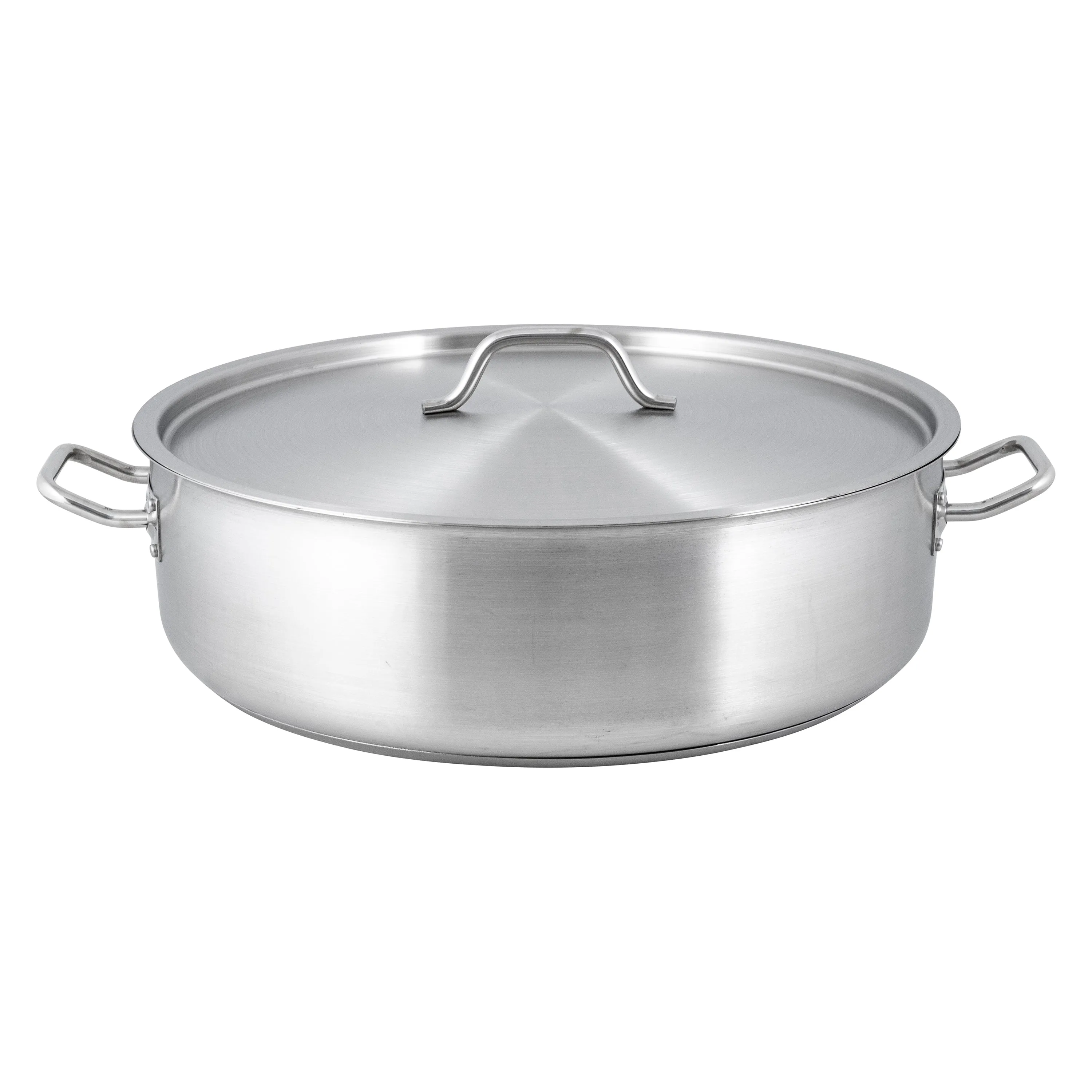 Adcraft Titan Induction Brazier Pot with Cover 30 quart