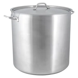 Adcraft Titan Induction Stock Pot with Cover 100 quart