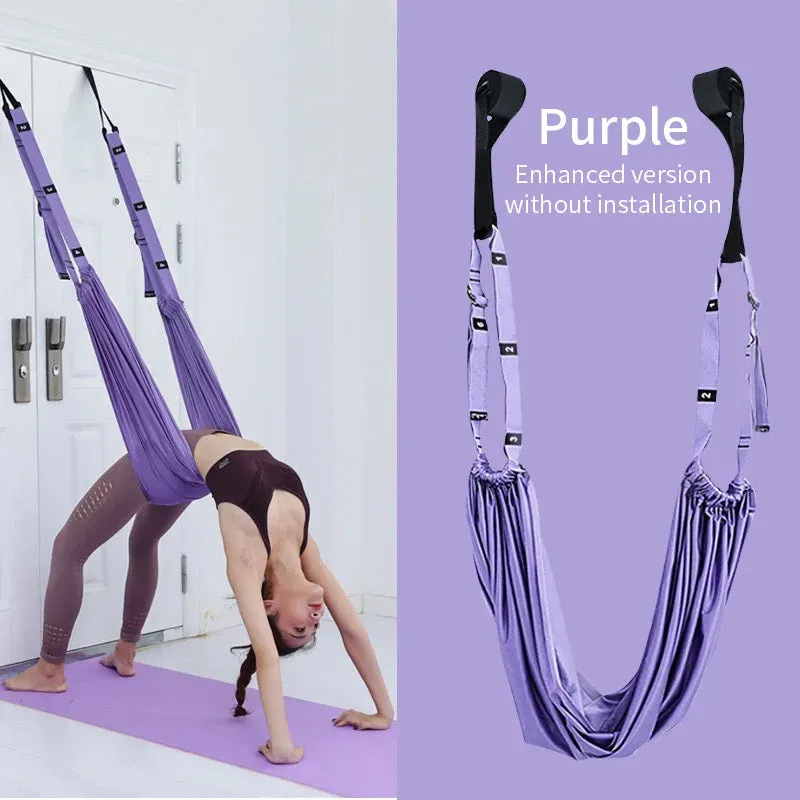 Adjustable Aerial Yoga Strap Hammock Swing Stretching Strap Anti-Gravity Inversion Yoga Hammock Belts Gym Training Device