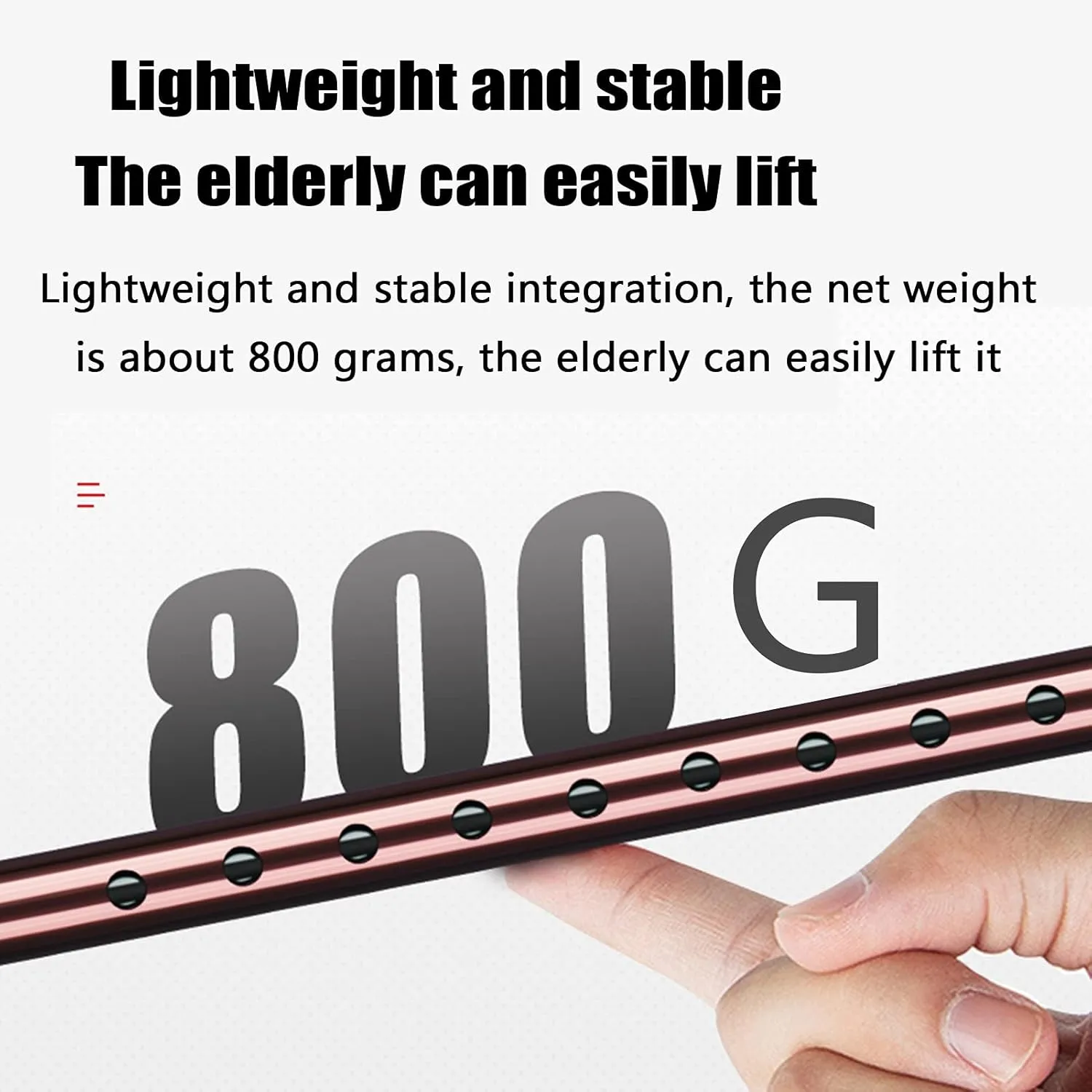 Adjustable Lightweight Cane with Soft Grip Handle, Disabled Elderly Lightweight Non-Slip Walking Sticks Men and Women Hiking Telescopic Crutch Walker ALGFree (Color : Brown, Size : 64~86cm)