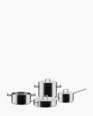 Alessi DC100S7 Convivio cookware set 4 stainless steel