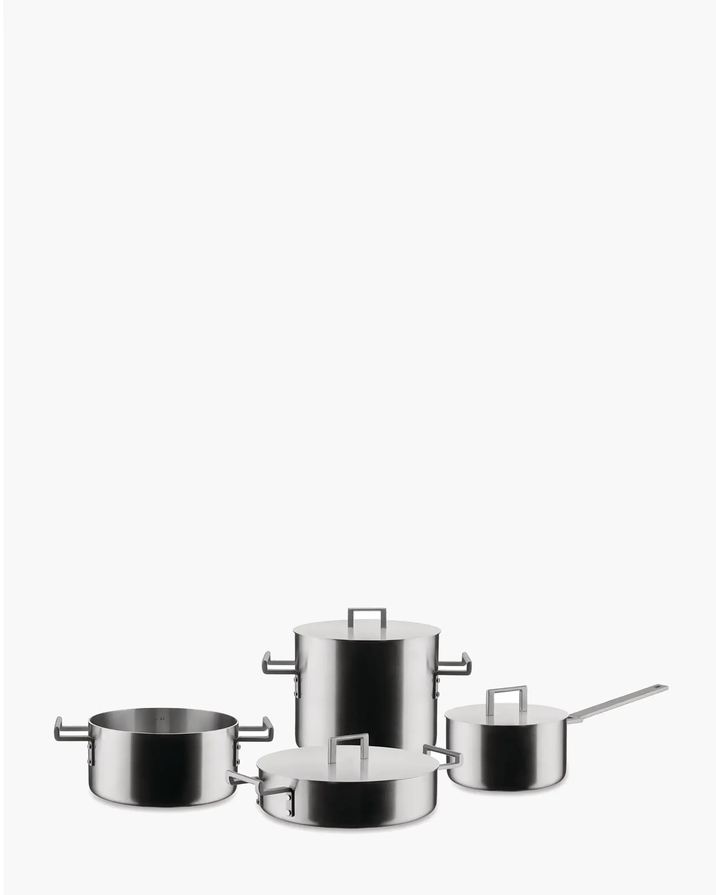 Alessi DC100S7 Convivio cookware set 4 stainless steel