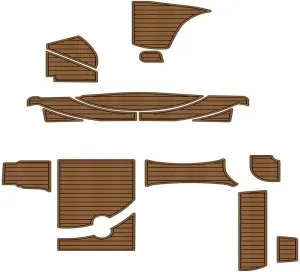 Algasan Boat EVA Faux Teak Decking Floor Compatible with 1999 Maxum 3000 SCR Swim Platform Cockpit Pad Boat EVA Faux Foam Teak Deck Floor