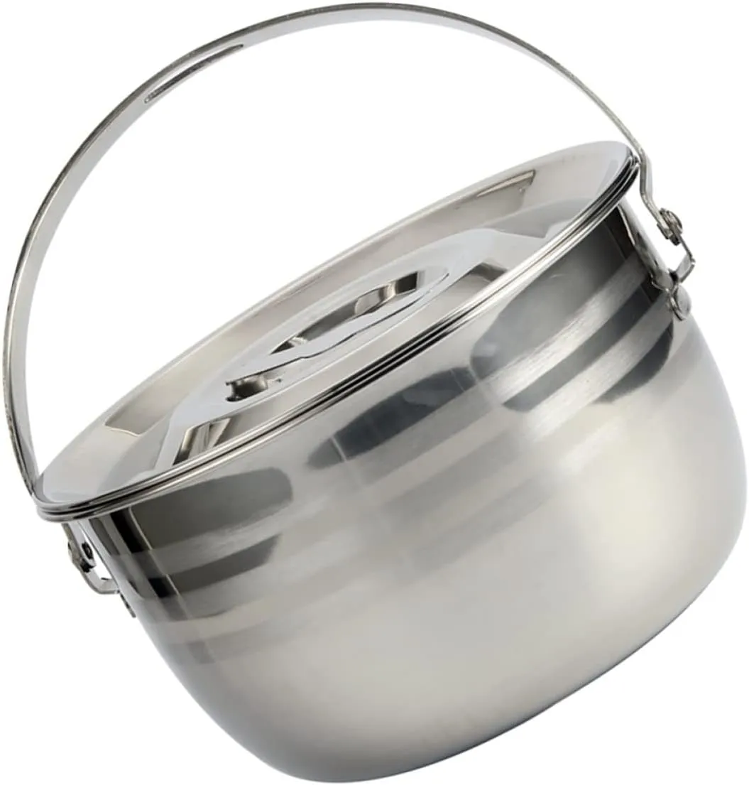 Alipis 1Pc High Capacity Non Stick Camping Stew Pot Cooking Pot for Home Outdoor Use for Soups and Stews Easy Heating Handling