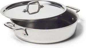 All-Clad D3 Stainless Steel Anniversary Casserole, 4 qt.