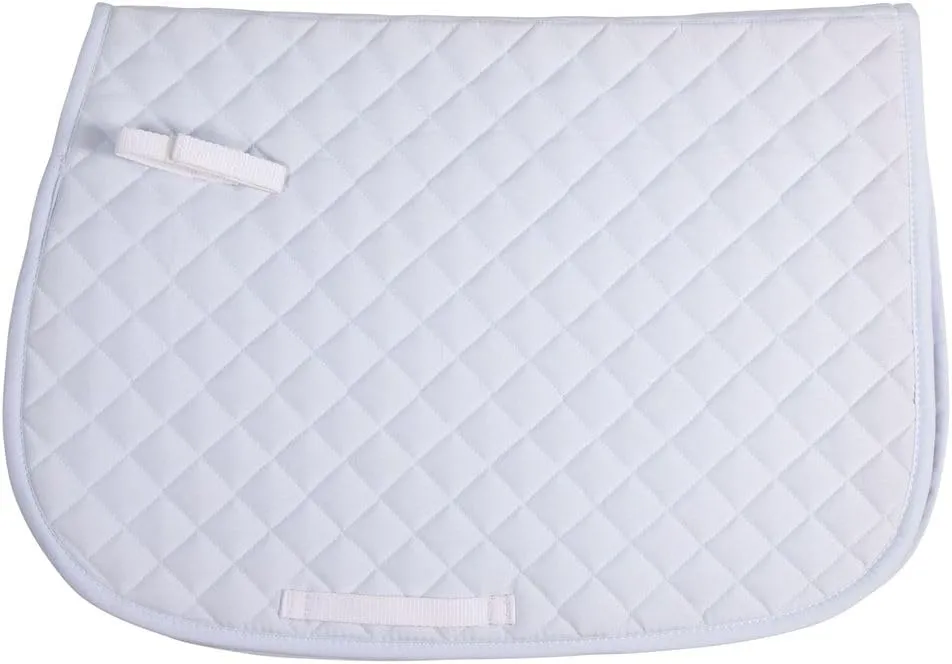 All-Purpose Saddle Pads for Horses | Schooling Saddle Pad Square Cut | Equines Horse Saddle Pads | Polyester Fabric Blend | 23" Spine and 18" Drop Length