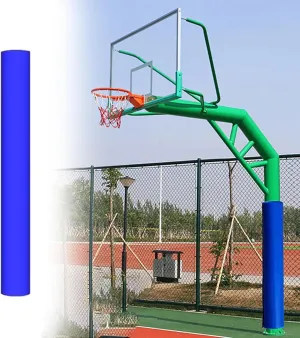 All-Weather Basketball Hoop Padding for Round Pole, Shock - Absorbing Basketball Hoop Post Pad, Padding to Wrap Around Metal Poles/Basement Post