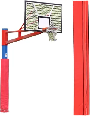 All-Weather Basketball Safety Pad, Tall 3 4 5 6 Ft Column Post Padding for Courts/Garage/Electric Pole, Weatherproof Basketball Hoop Protection Padding