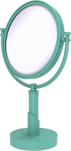 Allied Brass TR-4/3X-SFG Tribecca Collection 8 Inch Vanity Top Make-Up Mirror 3X Magnification, Sea Foam Green