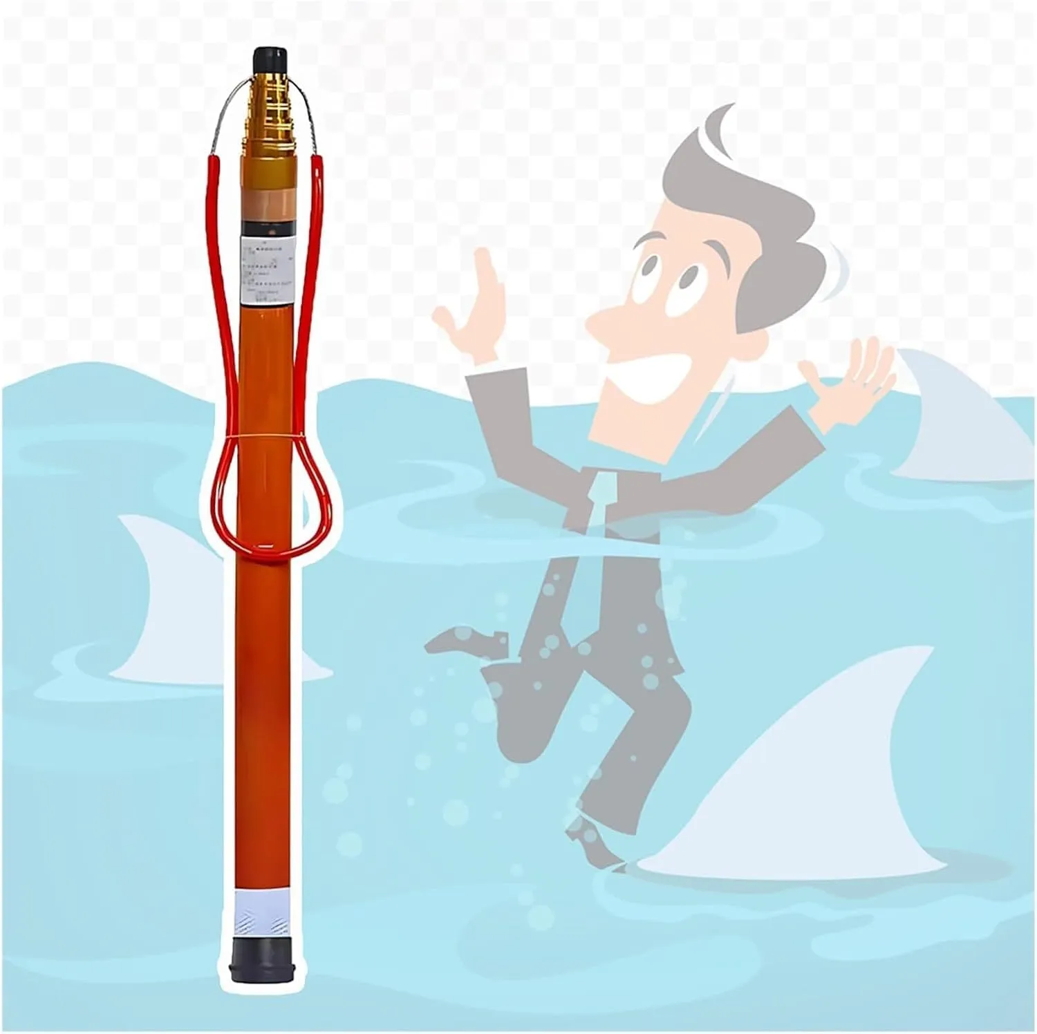 Aluminum Alloy Lifesaving Hooks - Telescopic Rescue Pole with High Visibility Reflective Design, for Pool Beach Lake Emergency Rescue, Luminous Night Use(H 450cm)
