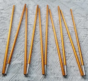 Aluminum Tent Poles Replacement, 9.5mm Camping Tent Rod Tent Poles Repair Kit Tent Support Rod for Camping Aluminum Alloy Bar Tent Pole Accessories (9.5mmx14.86ft)