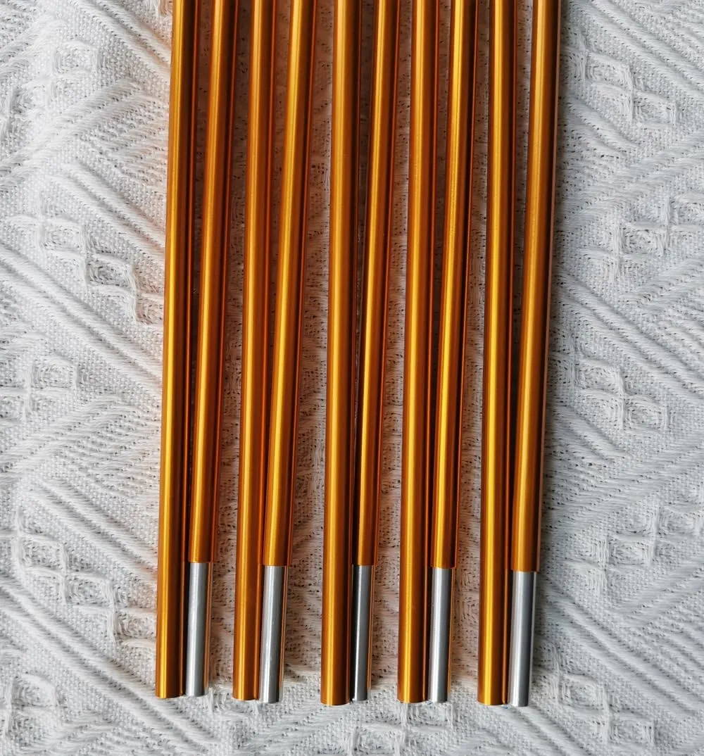 Aluminum Tent Poles Replacement, 9.5mm Camping Tent Rod Tent Poles Repair Kit Tent Support Rod for Camping Aluminum Alloy Bar Tent Pole Accessories (9.5mmx14.86ft)