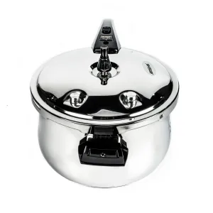Arshia  Pressure Cooker with Glass Lid and Steamer 22cm  Stainless Steel, Non stick, Advance safety Protection.