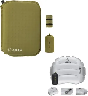 ATEPA Inflatable Seat Cushion, Ultralight Stadium Seat Pad, Self-Inflating Pillow for Stadium Airplane Travel