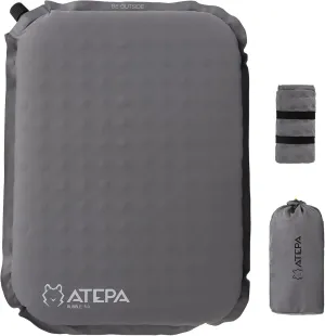 ATEPA Inflatable Stadium Seat Cushion, Self-Inflating Memory Foam Stadium Seats Camping Accessories Chair Pad for Outdoor Airplane Travel Bleacher Patio Backpacking