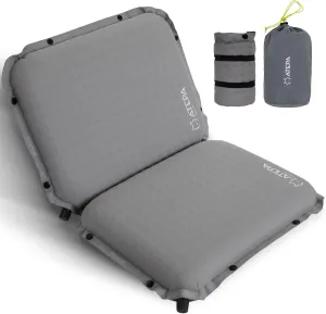 ATEPA Inflatable Stadium Seat Cushion, Self-Inflating Memory Foam Stadium Seats Camping Accessories Chair Pad for Outdoor Airplane Travel Bleacher Patio Backpacking