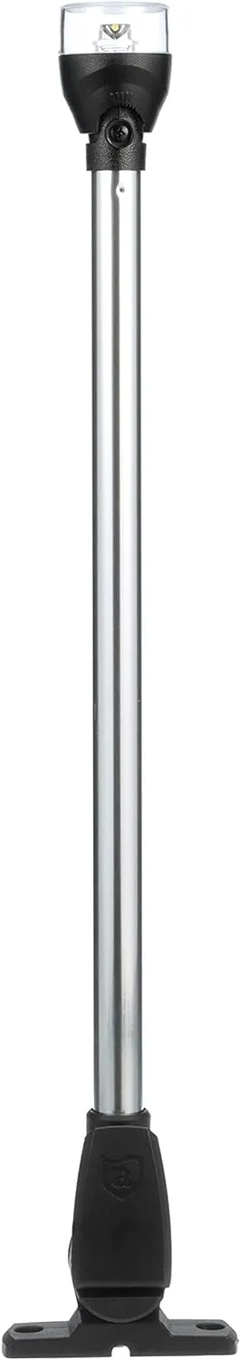 Attwood 5551-PA20-7 All-Round LED Fold Down Navigation Light Black Base, 20-Inch