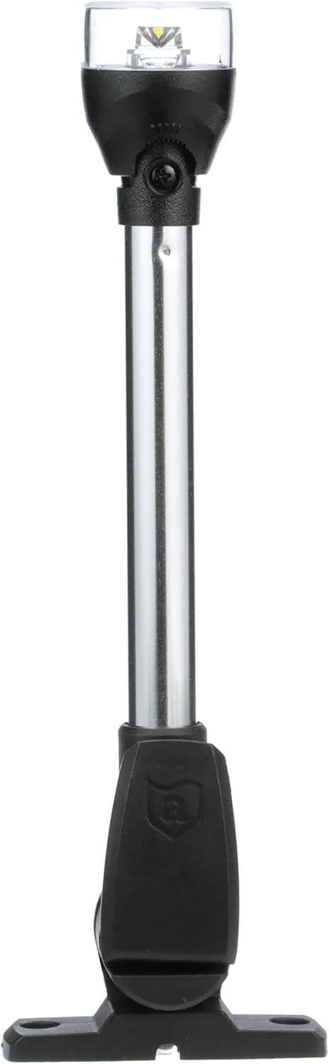 Attwood 5557-PV12A7 All-Round LED Fold Down Navigation Light Black Base, 12-Inch
