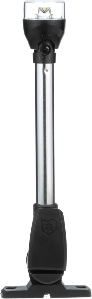 Attwood 5557-PV12A7 All-Round LED Fold Down Navigation Light Black Base, 12-Inch