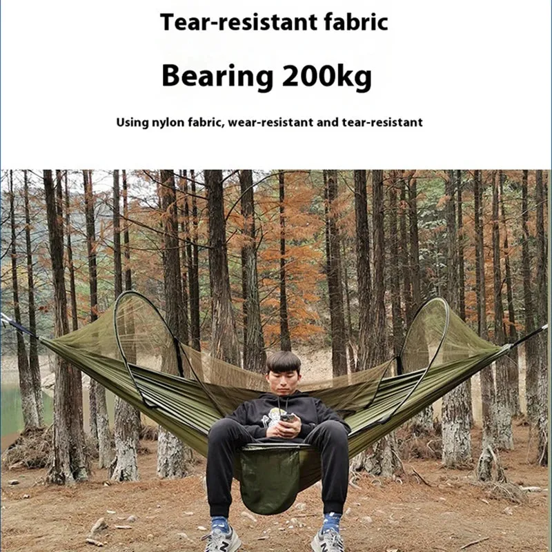 Automatic Quick-Opening Mosquito Net Hammock