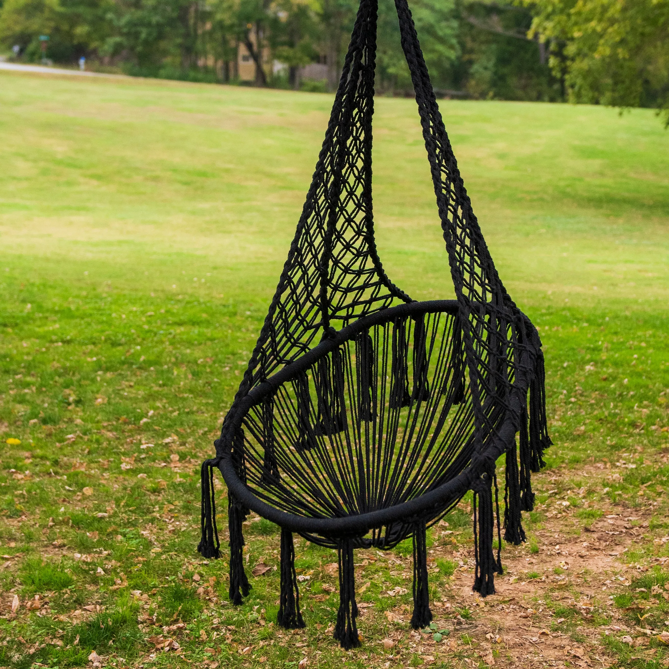 Avocado Macrame Hammock Chair
