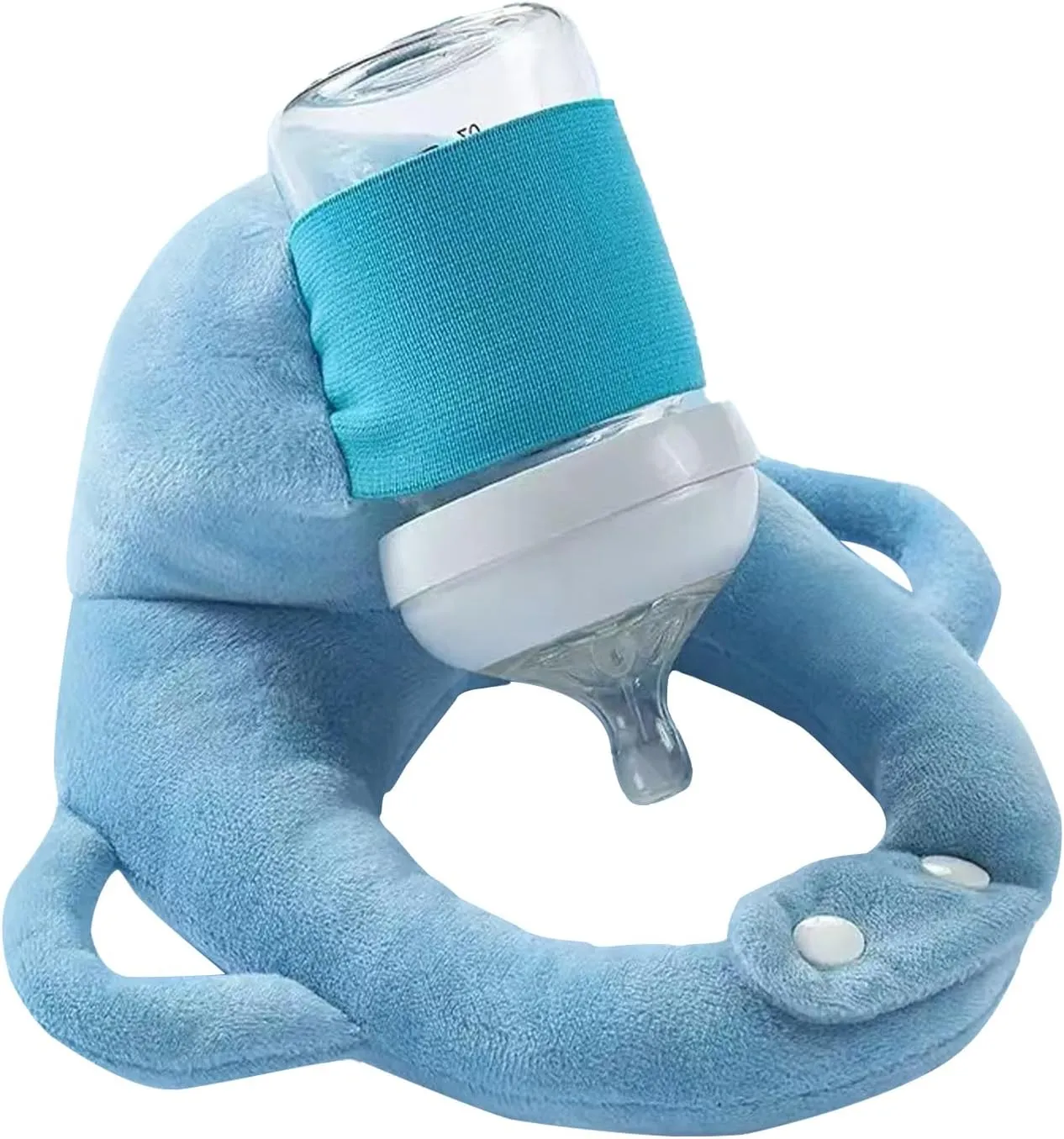 Baby Bottle Holder,Self Feeding Support Pad for Hands Free Bottle Feeding,Drying Rack Bottle (Blue2)