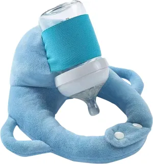Baby Bottle Holder,Self Feeding Support Pad for Hands Free Bottle Feeding,Drying Rack Bottle (Blue2)
