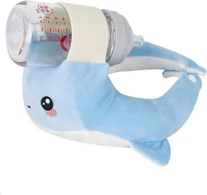 Baby Bottle Holder,Self Feeding Support Pad for Hands Free Bottle Feeding,Drying Rack Bottle (Blue)