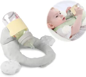 Baby Bottle Holder,Self Feeding Support Pad for Hands Free Bottle Feeding,Drying Rack Bottle (Grey2)