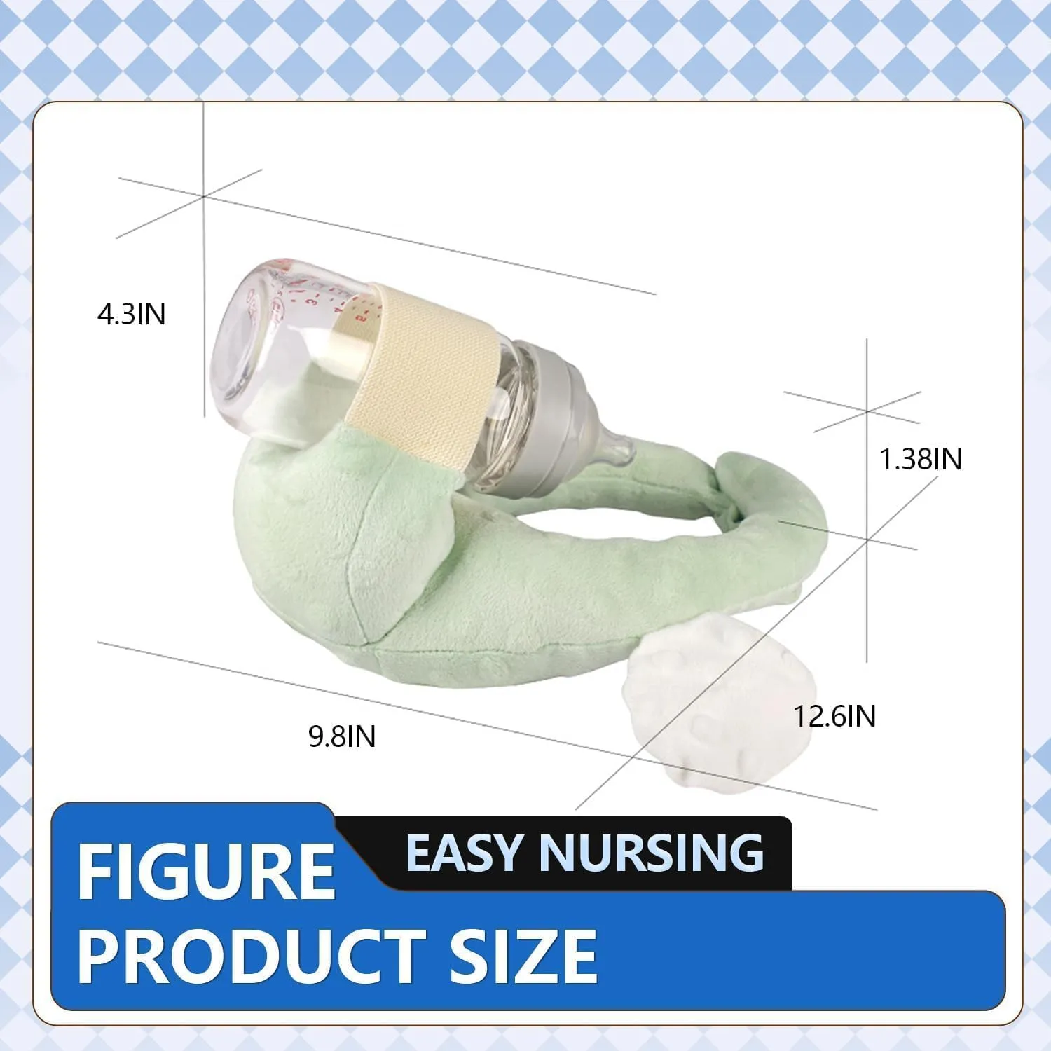 Baby Bottle Holder,Self Feeding Support Pad for Hands Free Bottle Feeding,Drying Rack Bottle (Grey2)