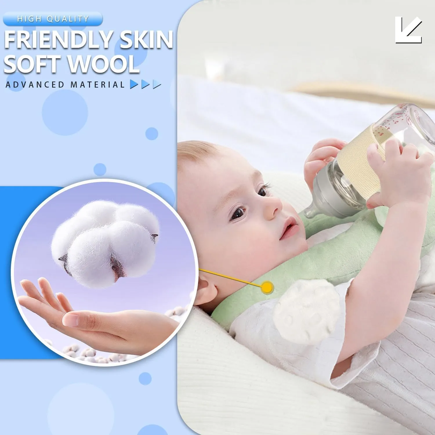 Baby Bottle Holder,Self Feeding Support Pad for Hands Free Bottle Feeding,Drying Rack Bottle (Grey2)