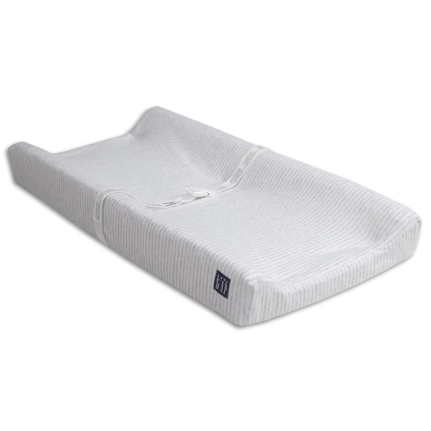 babyGap Contoured Changing Pad with Cooling Cover by Delta Children, Grey Stripe