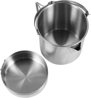 Backpacking Cookware Portable Camping Pot Pan Folding Design Outdoor Lunch Box for Hiking Fishing and Camping