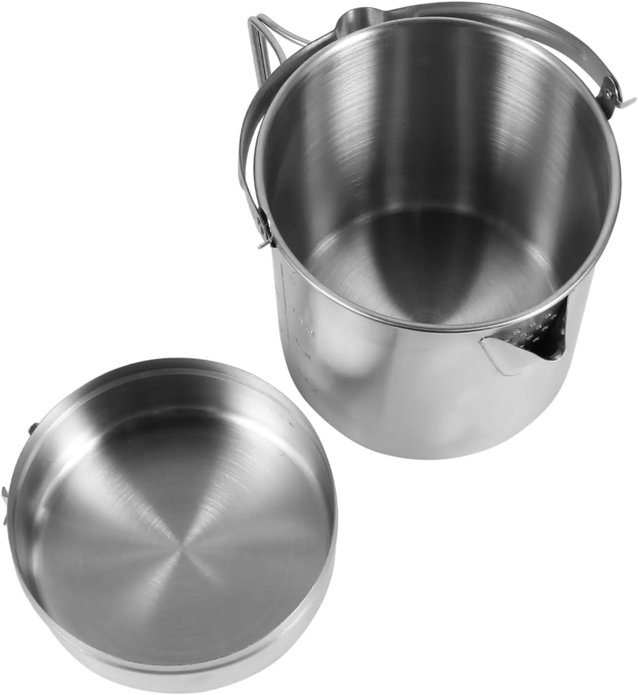 Backpacking Cookware Portable Camping Pot Pan Folding Design Outdoor Lunch Box for Hiking Fishing and Camping