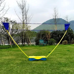 Badminton Sets for Backyards, 5 Feet High Badminton Tennis Net for Kids Youth Adults, Portable Volleyball Net System with Carrying Case Base, Easy to Install,L 3m/10ft-H 150cm/5ft