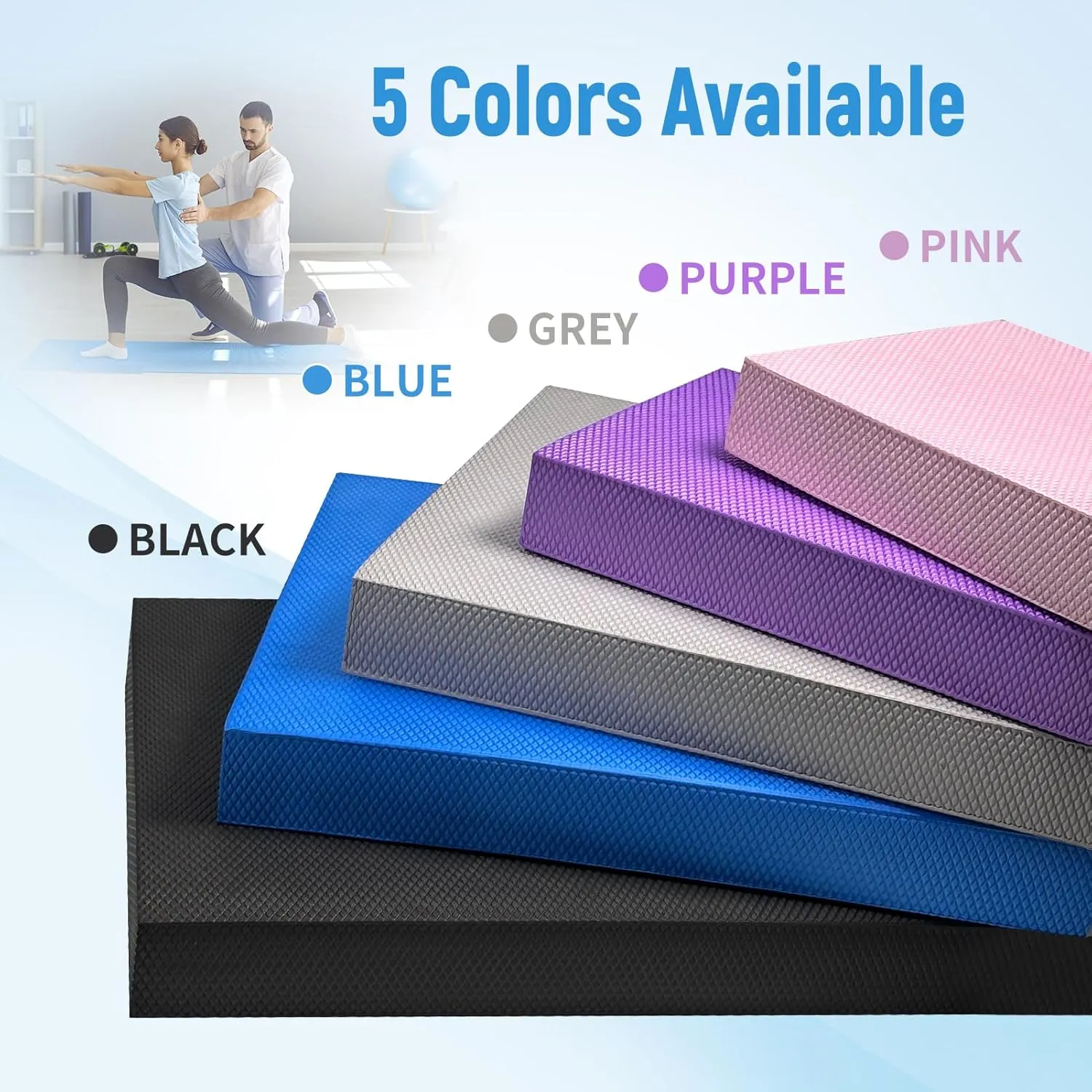 Balance Pad for Exercise,Non-Slip Foam Mat for Fitness,Yoga, Foam Balance Board Physical Therapy, Knee Pad for floor