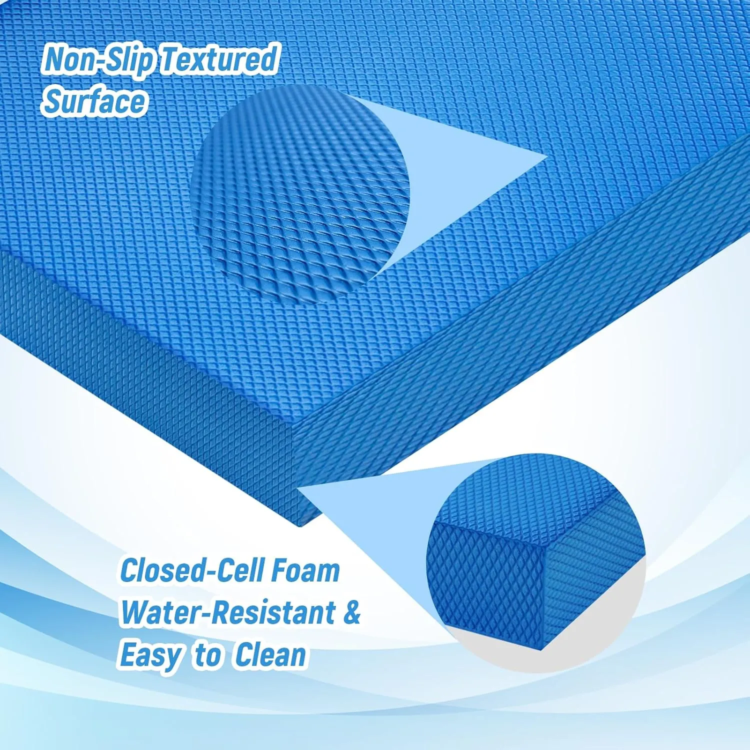 Balance Pad for Exercise,Non-Slip Foam Mat for Fitness,Yoga, Foam Balance Board Physical Therapy, Knee Pad for floor
