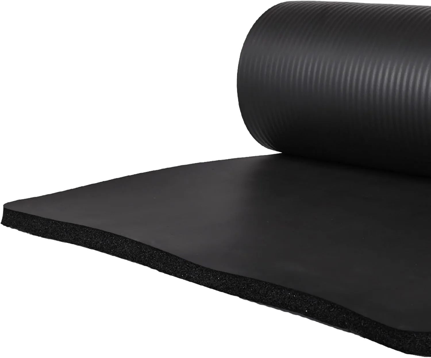 BalanceFrom Exercise Yoga Mat for Home Workout, 1” Thick, Optional Blocks & Knee Pad