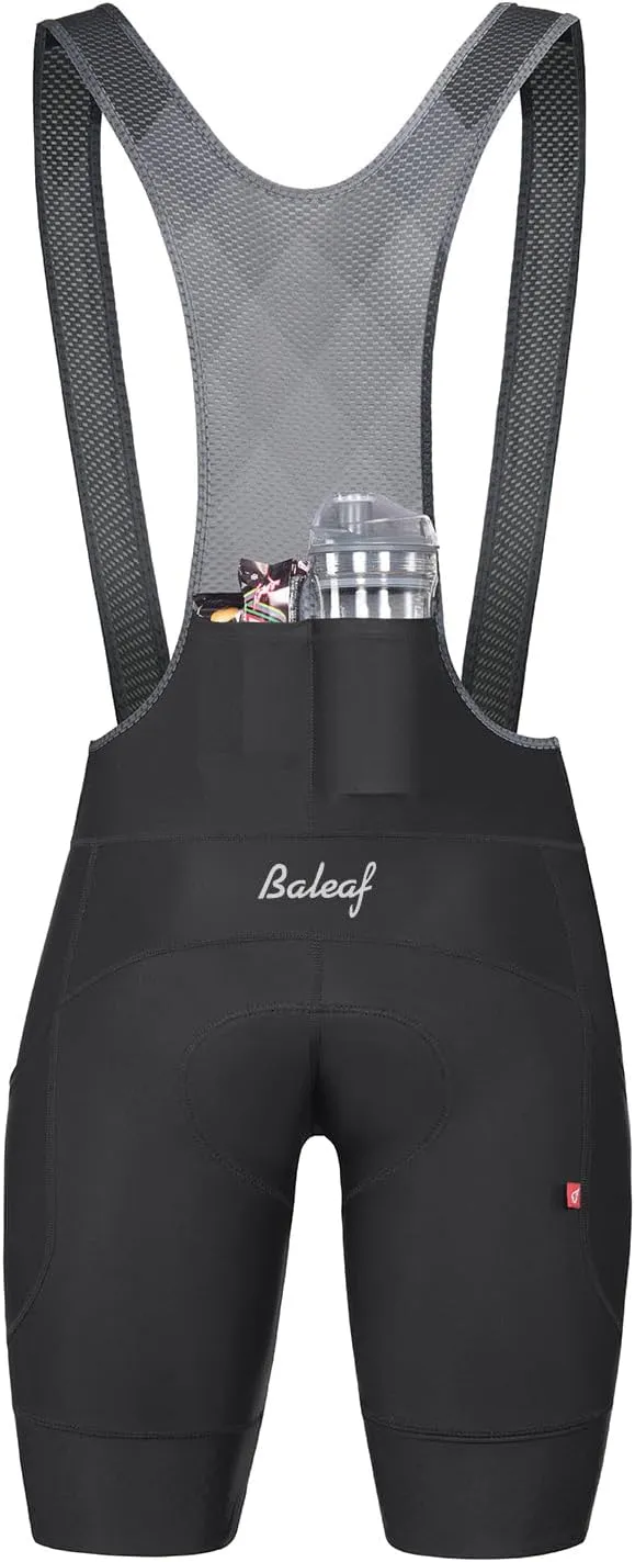 baleaf Men's Cycling Bib Shorts 4D Padded, Road Bike Cycling Bibs Biking Bicycle Shorts Gel Pockets UPF50 