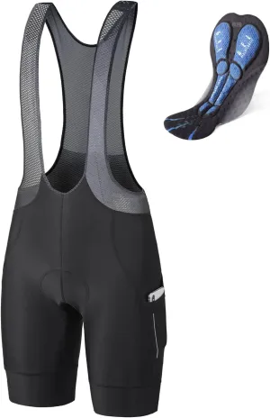baleaf Men's Cycling Bib Shorts 4D Padded, Road Bike Cycling Bibs Biking Bicycle Shorts Gel Pockets UPF50 
